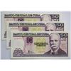 Image 1 : Cuba, Trio Consec. of 50 Pesos 2008 from Bundle, all Gem-UNC, Nice to Certify, Completing Date colle