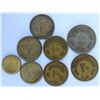 Image 1 : Egypt, Group of 8 Coins 50s-70s VF+ to UNC/MS