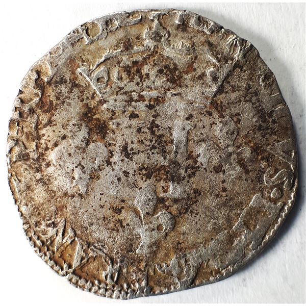 France, Double Sol 1574-89 Henry III Billon Paris Mint