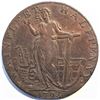 Great Britain, ½ Penny Lincolnshire - Wainfleet 1793, Copper 29mm in VF/XF or Better / 51k Issued