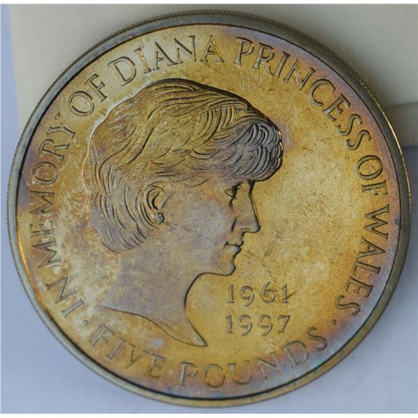 Great Britain, 5 £ 1999 "Lady Diana" in memorian QEII KM #997 CuNi MS+