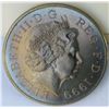 Image 2 : Great Britain, 5 £ 1999 "Lady Diana" in memorian QEII KM #997 CuNi MS+
