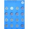 Image 1 : Great Britain, 6 Pence Whitman coin folder w/ 35 coins between 1922-67, 13 of them in silver, from F