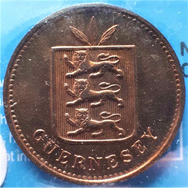 Guernsey, 4 Doubles 1889H Red CCCS Certified