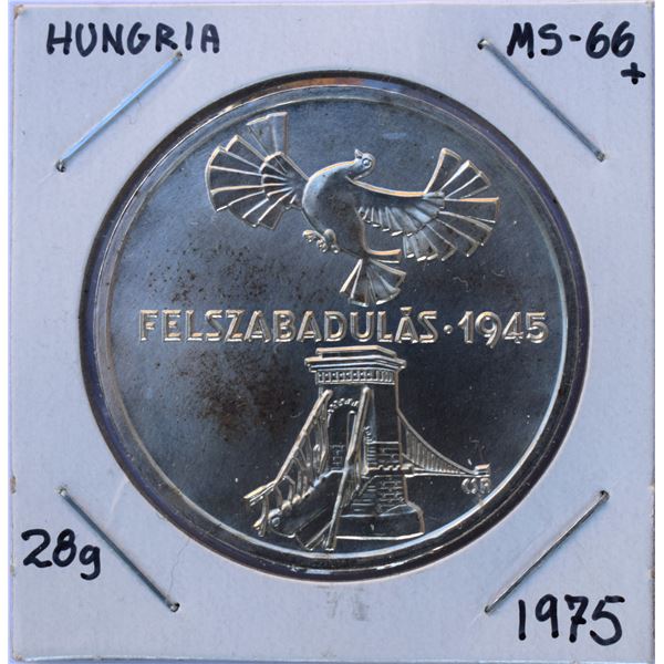 Hungary, 200 Forint 1975 "30th of Liberation" 28g MS++