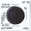 Image 3 : Ireland, Dublin ½ Penny Token 1792 "Camac Kyan and Camac" Copper, Monogram H M Co (Hibernian Mining 