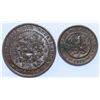Image 1 : Netherlands, ½ cent 1885 XF++ and 1 Cent 1906 Au-UNC, both Bronze, Nice Couple
