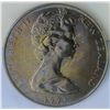 Image 1 : New Zealand, 1 Dollar 1973(c) QEII Regular Issue KM #38.2 CuNi MS