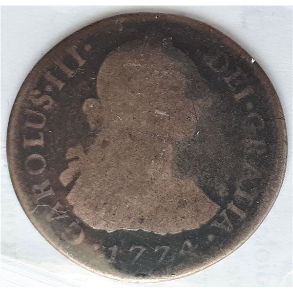 Peru, 2 reales 1774 JM, Lima Mint, G-4 CCCS Certif.