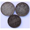 Image 1 : Romania (2) and Austria coin Trio, 200 Lei x 2 1942 and 1 Corona 1913 All Silver XF Average a 200 Le