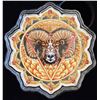 Image 1 : Solomon Islands, 5$ 2022 "Ram of the 3rd Chakra coin" 2 Oz of .999 Color Enameld Proof U.H. Cameo Li