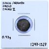 Image 1 : Spain, 1 Obolo Jaime II Aragon 1297-1327 Silver Ch-VF-XF