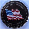 Image 3 : U.S.A. 225th Years Commemorative Medallion CuNi 1776-2001 Coloured Flag x 2 Struck in Canada in Orig
