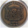 Image 3 : U.S.A. Medals / tokens group of 4 from Hawaii (3) Kona Dollar Numbered, Parks Centennial and Nevada 