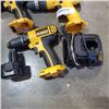 Image 2 : THREE DEWALT DRILLS WITH BATTERY AND CHARGER