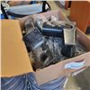 Image 1 : BOX OF NEW TRUCK BED CLAMPS, HITCH AND BALL HOLDER