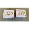 Image 1 : 2 NEW KIDS PEG 2 IN 1  PUZZLE SETS, 6 PUZZLES PER BOX