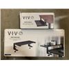 Image 1 : BLACK 22" VERSATILE DESKTOP SHELF RISER AND HEIGHT ADJUSTABLE CLAMP ON SET FOR CUSTOM WOOD TRAY - 2 