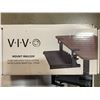 Image 3 : BLACK 22" VERSATILE DESKTOP SHELF RISER AND HEIGHT ADJUSTABLE CLAMP ON SET FOR CUSTOM WOOD TRAY - 2 