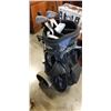 Image 3 : GOLF BAG WITH LEFT HAND CLUBS AND CART