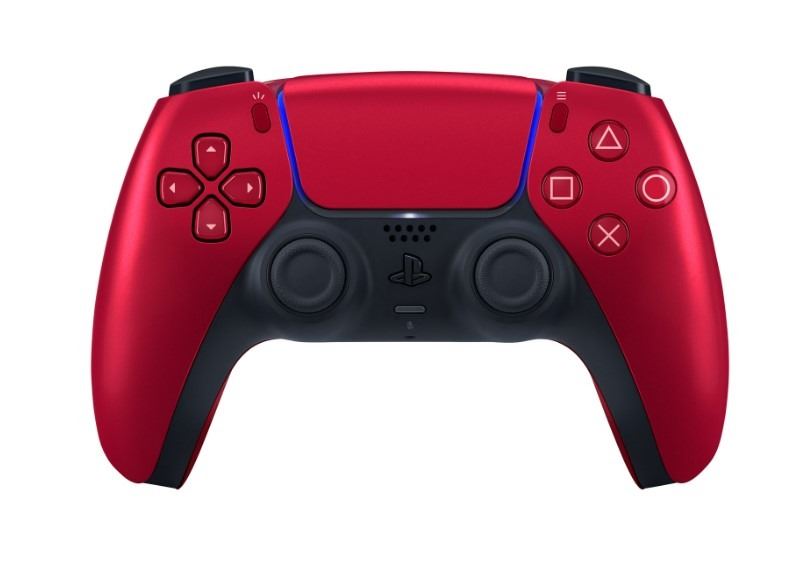 PS5 VOLCANIC RED DUALSENSE WIRELESS CONTROLLER - TESTED WORKING, RETAIL $94