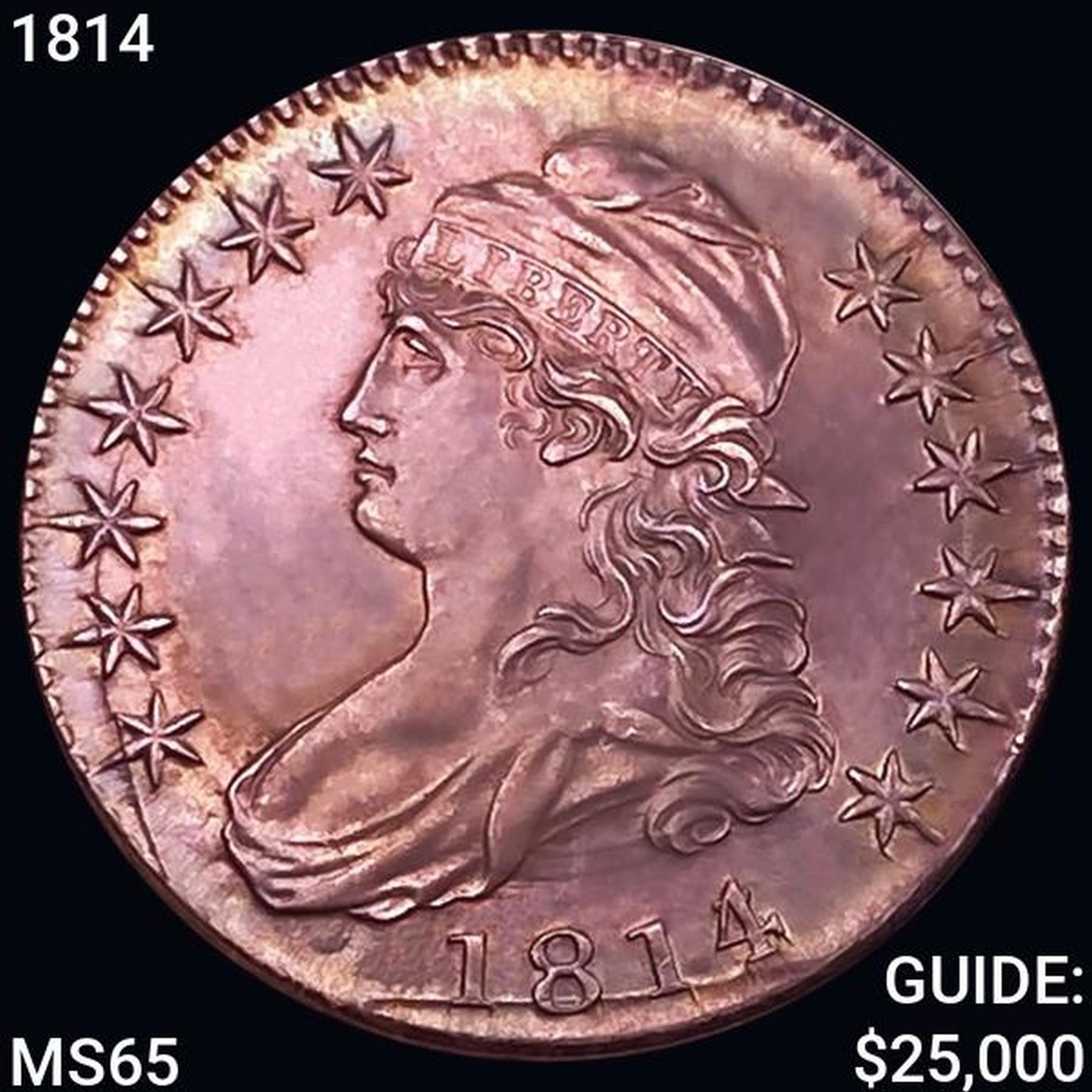 1814 Capped Bust Half Dollar GEM BU