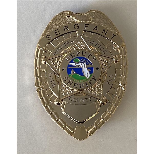 Miami Vice replica prop badge