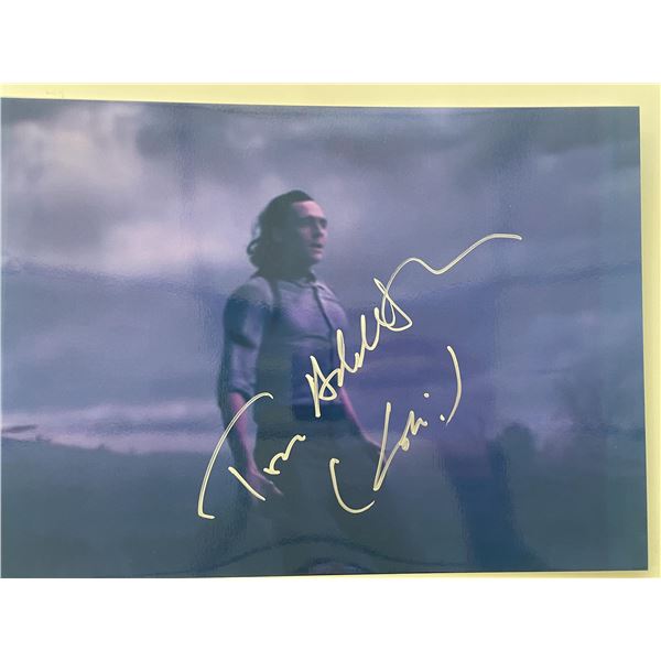 Marvel Tom Hiddleston signed movie photo