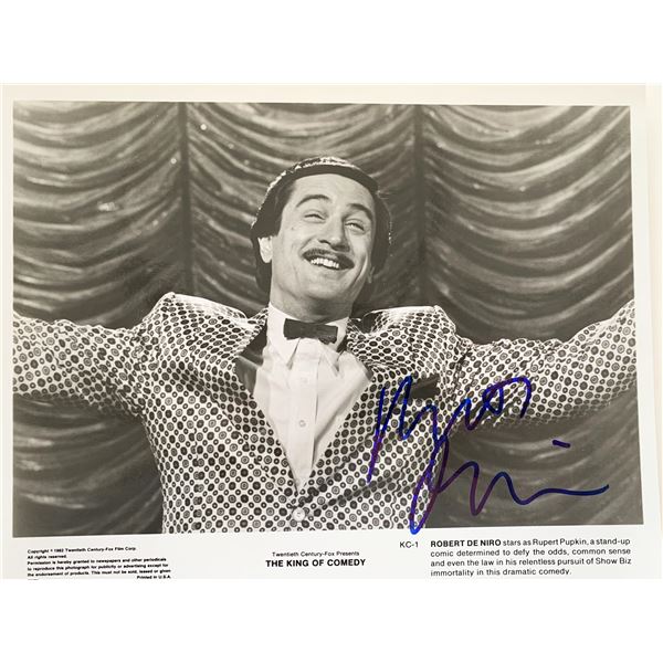 The King of Comedy Robert De Niro signed movie photo