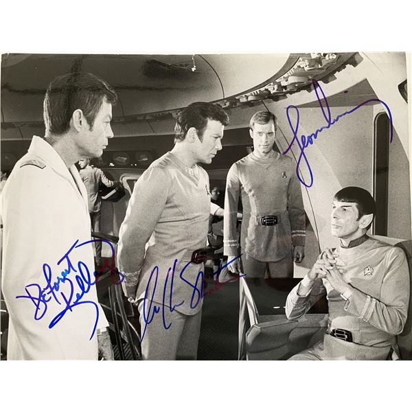 Star Trek cast signed photo