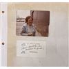 Image 1 : Sarah McClendon Photo album page. Signature and photo from backstage at The Merv Griffin show. 1980'