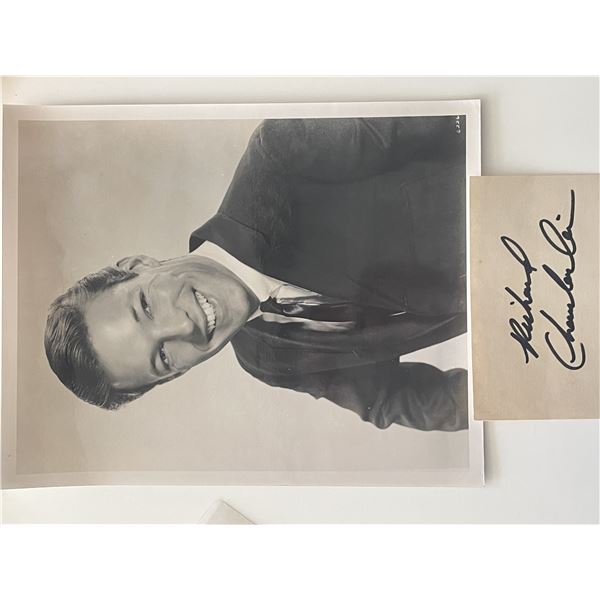 Richard Chamberlain photo and signature cut