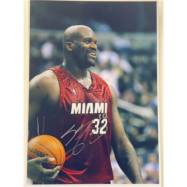 Miami Heat Shaquille O'Neal signed photo
