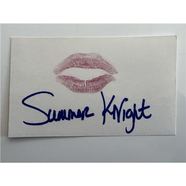 Summer Knight original signature
