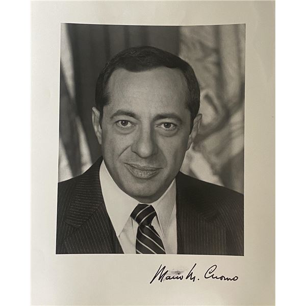 Governor of New York Mario Cuomo signed photo