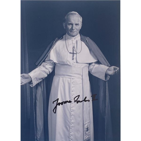 Pope John Paul II signed photo