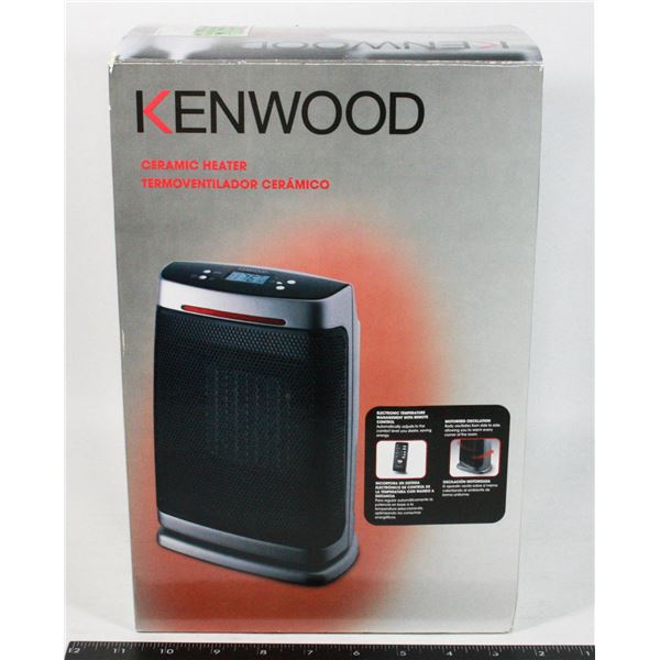 KENWOOD OSCILLATING CERAMIC HEATER &REMOTE CONTROL