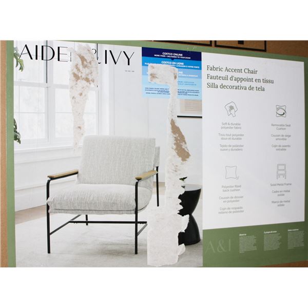 FABRIC ACCENT CHAIR-STORE RETURN