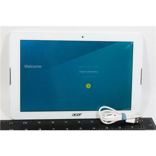 ACER TABLET WITH CHARGE CABLE