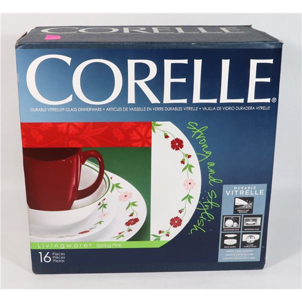 NEW 16PC CORELLE DISH SET
