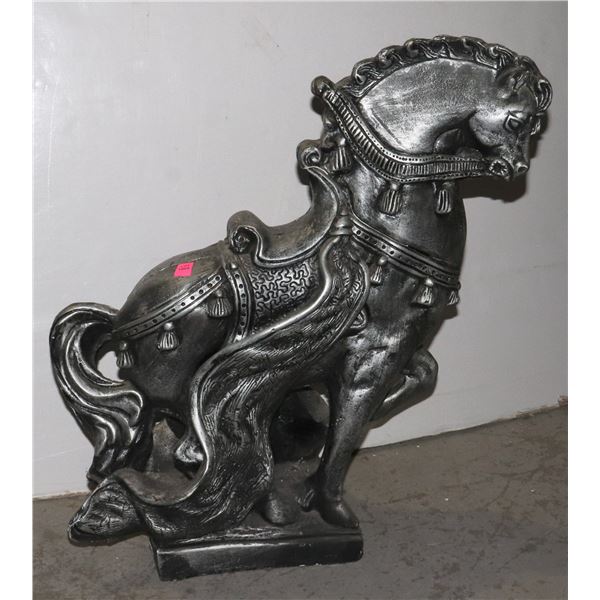 CERAMIC HORSE FIGURE, APPROX 23" TALL