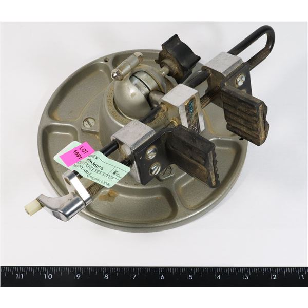 VERY ADJUSTABLE VICE SET UP, TABLE MOUNTABLE