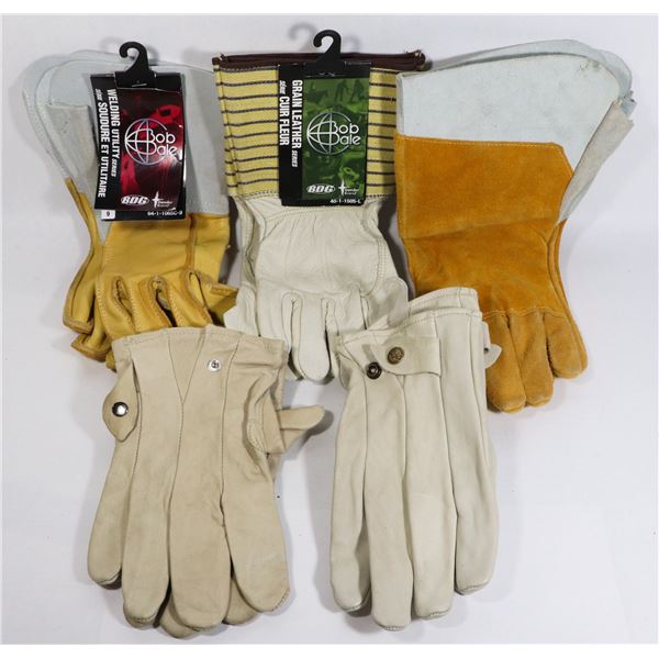 BUNDLE OF SIZE LARGE WORK GLOVES