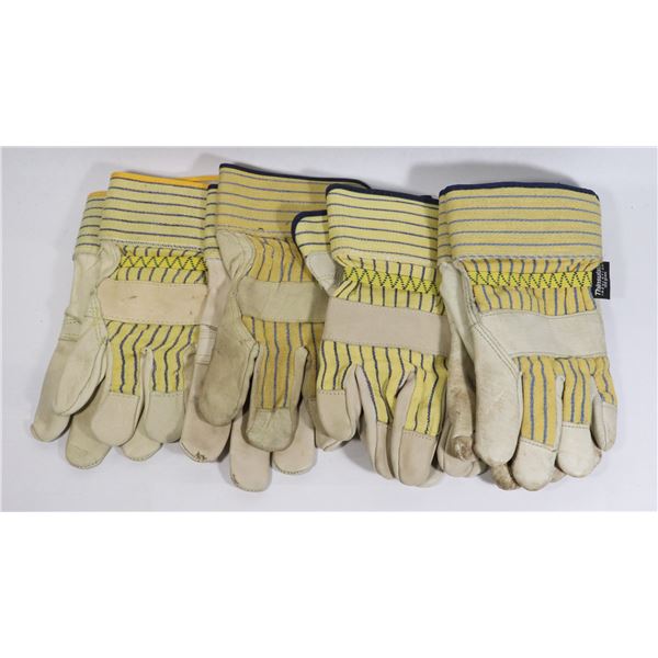 BUNDLE OF SIZE LARGE WORK GLOVES