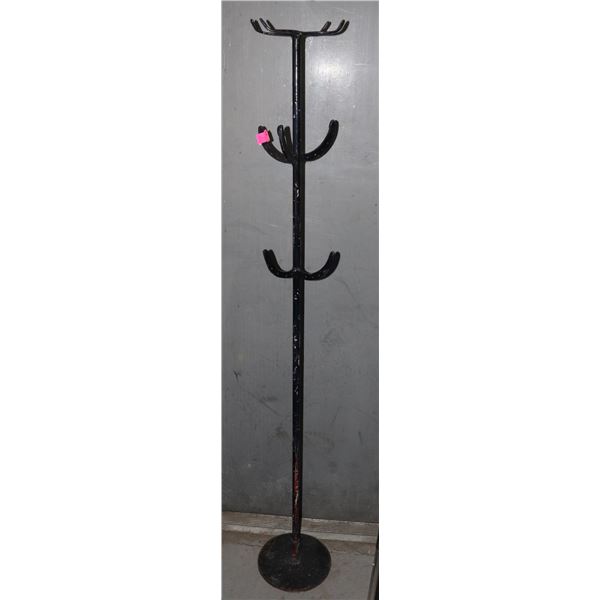 HEAVY METAL HORSESHOE WESTERN THEMED COAT RACK