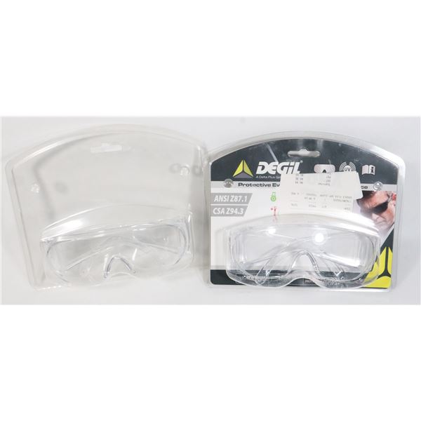 TWO PARIS OF SAFETY GLASSES, ONE NEW