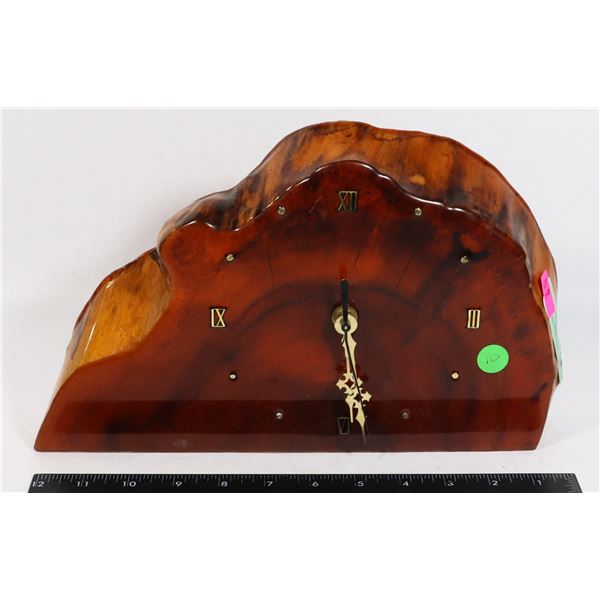 LIVE EDGE TABLETOP CLOCK