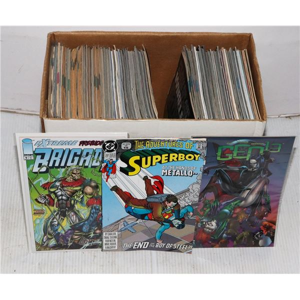 LOT OF COMIC BOOKS SHORT BOX FULL