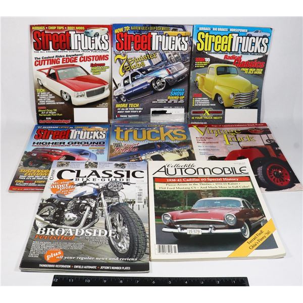 LARGE LOT OF AUTOMOTIVE MAGAZINES INCLUDING