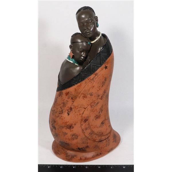 AFRICAN ART VERY FINE DETAILS. SMALL CHIP ONLY